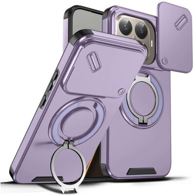 OEM Camslide Stand obal, Xiaomi 15T Pro, fialový OEM Camslide Stand obal, Xiaomi 15T Pro, fialový