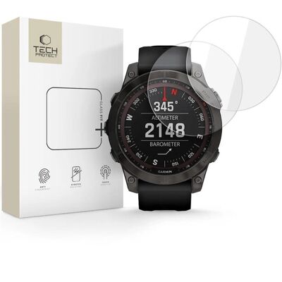 Tech-Protect Tvrzené sklo Glass Fit+, Garmin Fenix 7X / 7X Pro, 2 kusy Tech-Protect Tvrzené sklo Glass Fit+, Garmin Fenix 7X / 7X Pro, 2 kusy