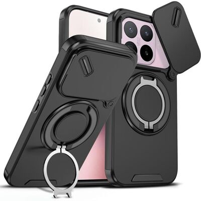 OEM Camslide Stand obal, Xiaomi 17T, černý OEM Camslide Stand obal, Xiaomi 17T, černý