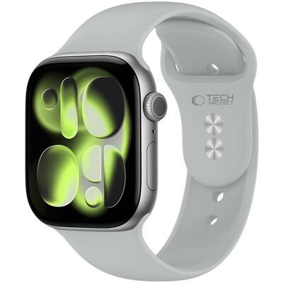 Tech-Protect Silicone řemínek, Apple Watch 8 / 9 / 10 / 11 / 12 / SE / Ultra (40 / 41 / 42 mm), šedý Tech-Protect Silicone řemínek, Apple Watch 8 / 9 / 10 / 11 / 12 / SE / Ultra (40 / 41 / 42 mm), šedý