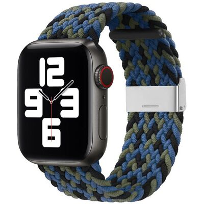 Hurtel Strap Fabric řemínek pro Apple Watch 6 / 5 / 4 / 3 / 2 (40 mm / 38 mm) modrý Hurtel Strap Fabric řemínek pro Apple Watch 6 / 5 / 4 / 3 / 2 (40 mm / 38 mm) modrý