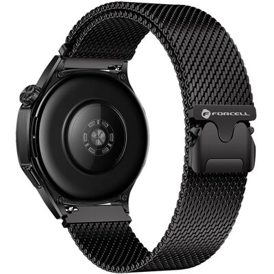 Forcell F-Design FS10 Ocelový řemínek pro hodinky Samsung Watch 22 mm, černý Forcell F-Design FS10 Ocelový řemínek pro hodinky Samsung Watch 22 mm, černý