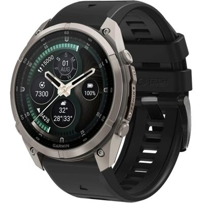 Tech-Protect Silicone řemínek, Garmin Fenix 5X / 5X Plus / 6X / 6X Pro / 7X / 8 / 8 Pro / 9 / 9 Pro (51 mm), černý Tech-Protect Silicone řemínek, Garmin Fenix 5X / 5X Plus / 6X / 6X Pro / 7X / 8 / 8 Pro / 9 / 9 Pro (51 mm), černý