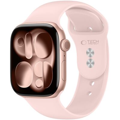 Tech-Protect Silicone řemínek, Apple Watch 8 / 9 / 10 / 11 / 12 / SE / Ultra (40 / 41 / 42 mm), světle růžový Tech-Protect Silicone řemínek, Apple Watch 8 / 9 / 10 / 11 / 12 / SE / Ultra (40 / 41 / 42 mm), světle růžový