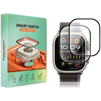 OEM Sada 2 Tvrzených skel PMMA s aplikátorem, Apple Watch 7 / 8 / 9, 41 mm, černé OEM Sada 2 Tvrzených skel PMMA s aplikátorem, Apple Watch 7 / 8 / 9, 41 mm, černé