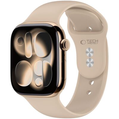 Tech-Protect Silicone řemínek, Apple Watch 8 / 9 / 10 / 11 / 12 / SE / Ultra (44 / 45 / 46 / 49 mm), světle hnědý Tech-Protect Silicone řemínek, Apple Watch 8 / 9 / 10 / 11 / 12 / SE / Ultra (44 / 45 / 46 / 49 mm), světle hnědý