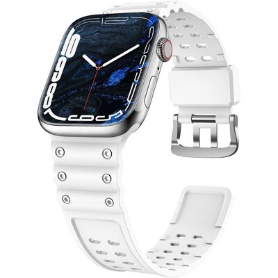 Hurtel Strap Triple řemínek pro hodinky Apple Watch SE 1 / 2 / 3 / 8 / 7 / 6 / 5 / 4 / 3 / 2 / 1 (41/40/38mm), bílý Hurtel Strap Triple řemínek pro hodinky Apple Watch SE 1 / 2 / 3 / 8 / 7 / 6 / 5 / 4 / 3 / 2 / 1 (41/40/38mm), bílý
