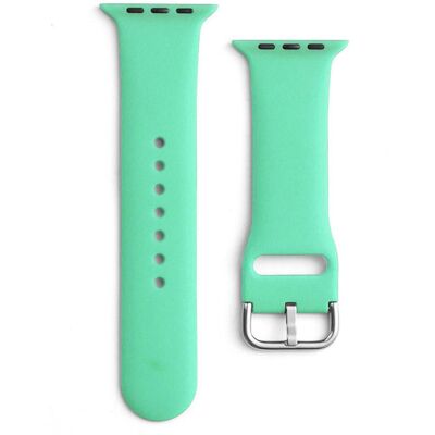 Silikonový řemínek iLike pro Apple Watch - máta - Kompatibilní s Series 8/7/6/5/4/3/2/SE Silikonový řemínek iLike pro Apple Watch - máta - Kompatibilní s Series 8/7/6/5/4/3/2/SE