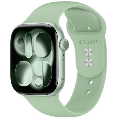 Tech-Protect Silicone řemínek, Apple Watch 8 / 9 / 10 / 11 / 12 / SE / Ultra (40 / 41 / 42 mm), světle zelený Tech-Protect Silicone řemínek, Apple Watch 8 / 9 / 10 / 11 / 12 / SE / Ultra (40 / 41 / 42 mm), světle zelený