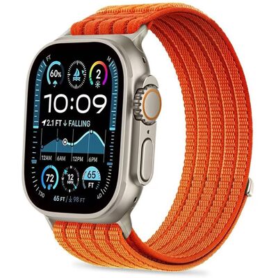 Tech-Protect Nylon Sport řemínek, Apple Watch 8 / 9 / 10 / 11 / 12 / SE / Ultra (44 / 45 / 46 / 49 mm), oranžový Tech-Protect Nylon Sport řemínek, Apple Watch 8 / 9 / 10 / 11 / 12 / SE / Ultra (44 / 45 / 46 / 49 mm), oranžový
