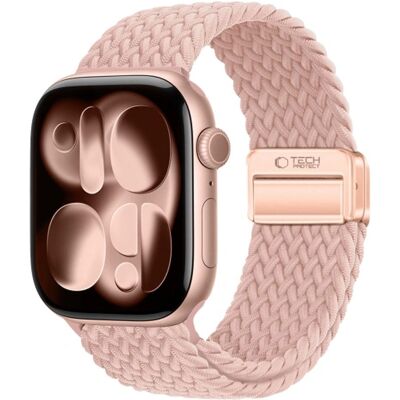 Nylonový pásek pro Apple Watch - Dusty Rose - Elegantní a Odolný Nylonový pásek pro Apple Watch - Dusty Rose - Elegantní a Odolný