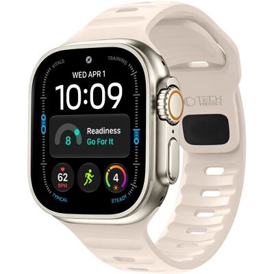 Tech-Protect Silicone Line řemínek, Apple Watch 8 / 9 / 10 / 11 / 12 / SE / Ultra (44 / 45 / 46 / 49 mm), béžový Tech-Protect Silicone Line řemínek, Apple Watch 8 / 9 / 10 / 11 / 12 / SE / Ultra (44 / 45 / 46 / 49 mm), béžový