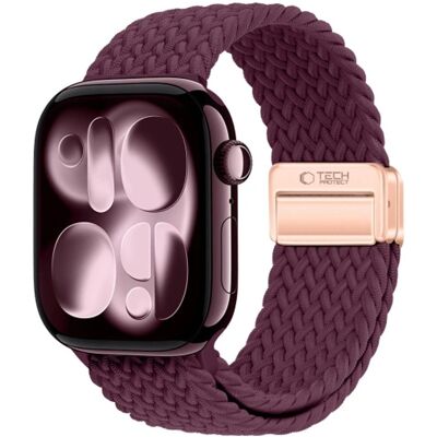 Tech-Protect NylonMag Apple Watch 8 / 9 / 10 / 11 / 12 / SE (40 / 41 / 42 mm), vínový Tech-Protect NylonMag Apple Watch 8 / 9 / 10 / 11 / 12 / SE (40 / 41 / 42 mm), vínový