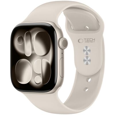 Tech-Protect Silicone řemínek, Apple Watch 8 / 9 / 10 / 11 / 12 / SE / Ultra (44 / 45 / 46 / 49 mm), béžový Tech-Protect Silicone řemínek, Apple Watch 8 / 9 / 10 / 11 / 12 / SE / Ultra (44 / 45 / 46 / 49 mm), béžový