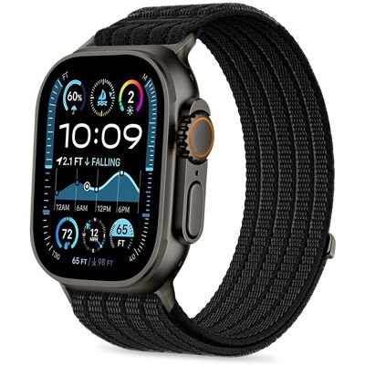 Tech-Protect Nylon Sport řemínek, Apple Watch 8 / 9 / 10 / 11 / SE / Ultra (44 / 45 / 46 / 49 mm), černý Tech-Protect Nylon Sport řemínek, Apple Watch 8 / 9 / 10 / 11 / SE / Ultra (44 / 45 / 46 / 49 mm), černý