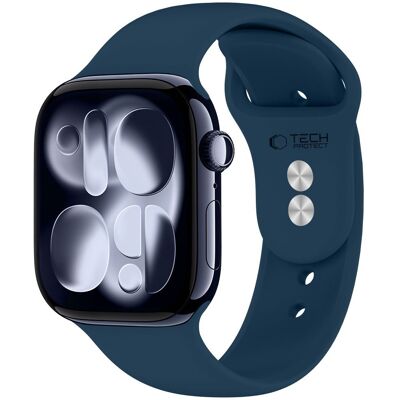 Tech-Protect Silicone řemínek, Apple Watch 8 / 9 / 10 / 11 / 12 / SE / Ultra (40 / 41 / 42 mm), tmavě modrý Tech-Protect Silicone řemínek, Apple Watch 8 / 9 / 10 / 11 / 12 / SE / Ultra (40 / 41 / 42 mm), tmavě modrý