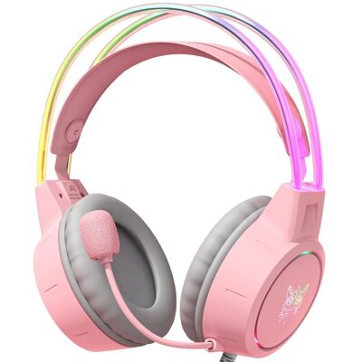 Onikuma X15 Pro Herní sluchátka s mikrofonem, růžová Onikuma X15 Pro Herní sluchátka s mikrofonem, růžová