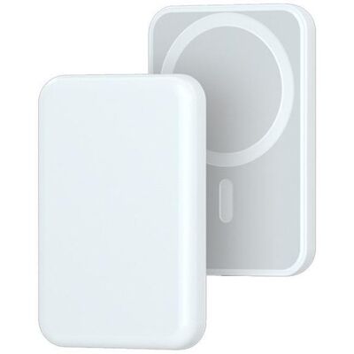 OEM Magsafe bezdrátová powerbanka s USB-C vstupem, 5000mAh, 15W, bílá OEM Magsafe bezdrátová powerbanka s USB-C vstupem, 5000mAh, 15W, bílá