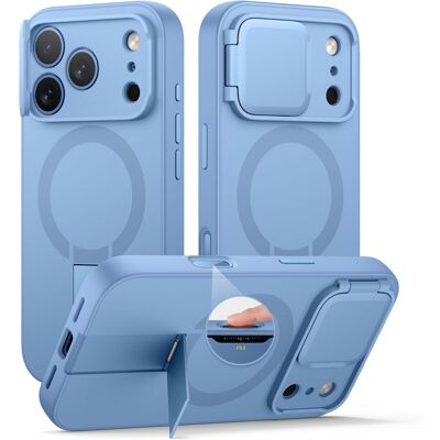 Suritch MagSafe Kickstand Camprotector obal iPhone 17 Pro / 18 Pro, světle modrý Suritch MagSafe Kickstand Camprotector obal iPhone 17 Pro / 18 Pro, světle modrý