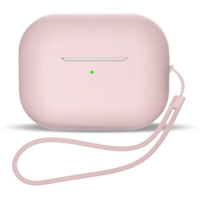 Hurtel Silikonové pouzdro pro AirPods 1 / 2 se šňůrkou na zápěstí, růžové Hurtel Silikonové pouzdro pro AirPods 1 / 2 se šňůrkou na zápěstí, růžové