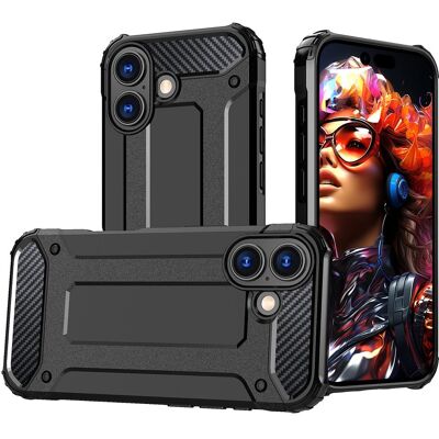 Hurtel Hybrid Armor iPhone 17, černé Hurtel Hybrid Armor iPhone 17, černé
