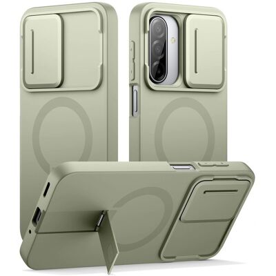 Suritch MagSafe Kickstand Camprotector obal Samsung Galaxy A17 / A26, zelený Suritch MagSafe Kickstand Camprotector obal Samsung Galaxy A17 / A26, zelený