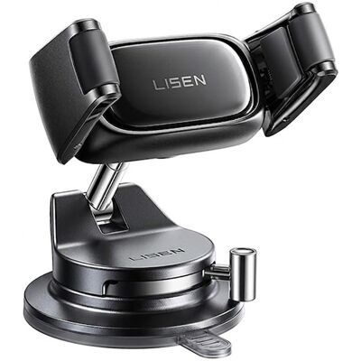 Lisen držák na palubní desku 360°, tmavě šedý Lisen držák na palubní desku 360°, tmavě šedý