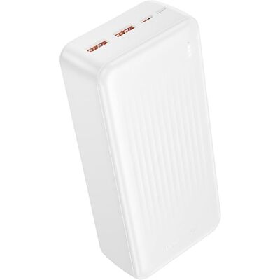 Borofone Powerbanka BJ80B 30 000 mAh, 2x USB-A + USB-C, bílá Borofone Powerbanka BJ80B 30 000 mAh, 2x USB-A + USB-C, bílá