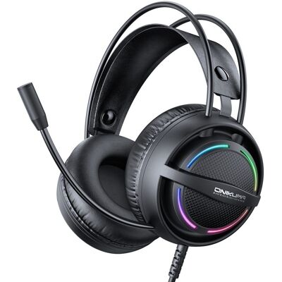 Onikuma Onikkuma X88 Herní sluchátka s mikrofonem, RGB podsvícení, černá Onikuma Onikkuma X88 Herní sluchátka s mikrofonem, RGB podsvícení, černá