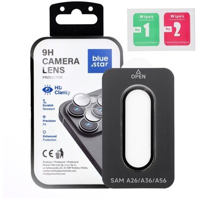 BlueStar Easy Install sklo na fotoaparát, Samsung Galaxy A56, černé BlueStar Easy Install sklo na fotoaparát, Samsung Galaxy A56, černé