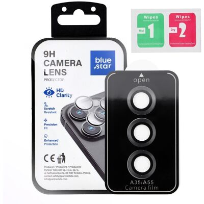 BlueStar Easy Install sklo na fotoaparát, Samsung Galaxy A55, černé BlueStar Easy Install sklo na fotoaparát, Samsung Galaxy A55, černé