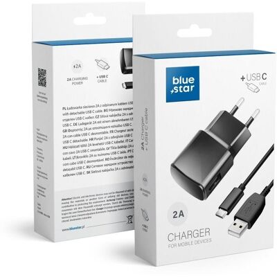 BlueStar Nabíječka USB - C, černá BlueStar Nabíječka USB - C, černá