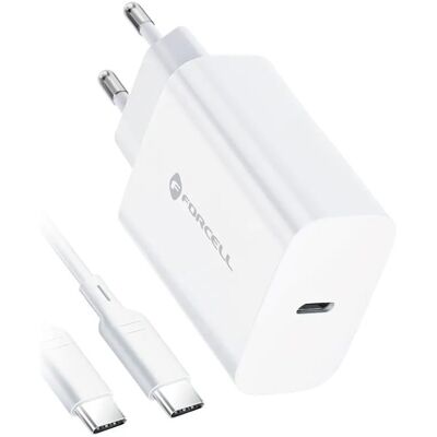 Forcell 25W USB-C Nabíječka - Rychlé Nabíjení EU Zásuvka Forcell 25W USB-C Nabíječka - Rychlé Nabíjení EU Zásuvka