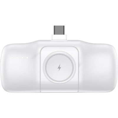 Wozinsky WF16-YCS 15W Mini powerbanka 5000mAh USB-C + nabíječka pro Apple Watch, bílá Wozinsky WF16-YCS 15W Mini powerbanka 5000mAh USB-C + nabíječka pro Apple Watch, bílá