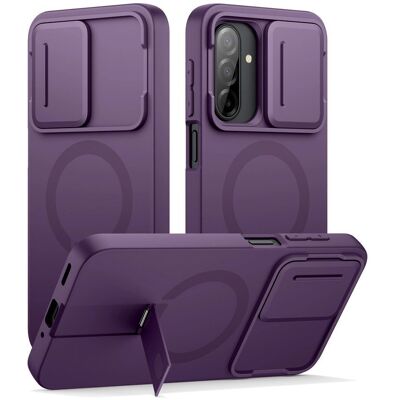 Suritch MagSafe Kickstand Camprotector obal Samsung Galaxy A17 / A26, fialový Suritch MagSafe Kickstand Camprotector obal Samsung Galaxy A17 / A26, fialový