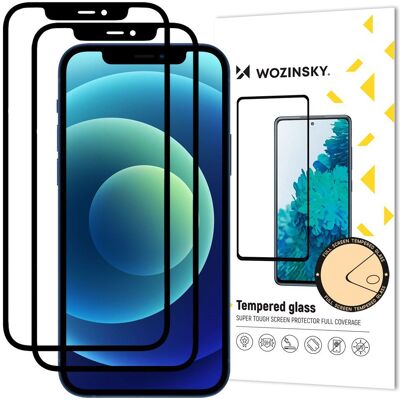 Wozinsky Sklo Tempered iPhone 12 Pro / 12 - Černé Wozinsky Sklo Tempered iPhone 12 Pro / 12 - Černé