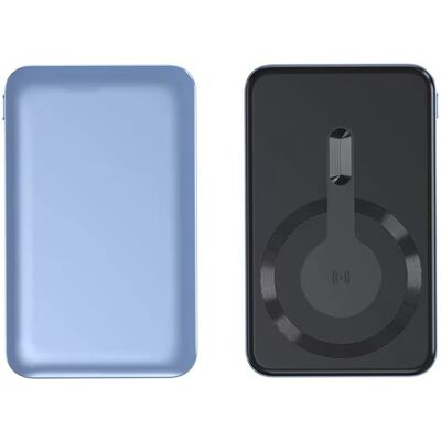 OEM Metal Mini Magsafe bezdrátová Powerbanka, 10000mAh, Quick Charge, PD15W, modrá OEM Metal Mini Magsafe bezdrátová Powerbanka, 10000mAh, Quick Charge, PD15W, modrá