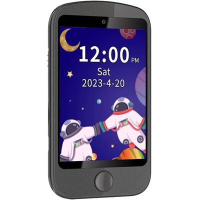 OEM Chytrý mobilní telefon pro děti s hrami, voláním, zprávy, duálním fotoaparátem a dotykovým displejem, černý OEM Chytrý mobilní telefon pro děti s hrami, voláním, zprávy, duálním fotoaparátem a dotykovým displejem, černý