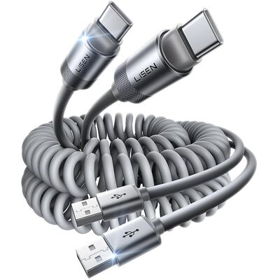 Lisen kabel L114 pro CarPlay, USB - USB-C, 3 A, 1 m, šedý Lisen kabel L114 pro CarPlay, USB - USB-C, 3 A, 1 m, šedý