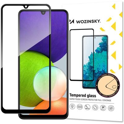 Wozinsky Celoplošný tvrzený skleněný kryt pro Samsung Galaxy A22 Wozinsky Celoplošný tvrzený skleněný kryt pro Samsung Galaxy A22