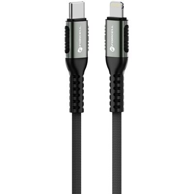 Forcell F-Energy kabel USB-C - Lightning, PD, 3A, 27W, 0,5 m, černý Forcell F-Energy kabel USB-C - Lightning, PD, 3A, 27W, 0,5 m, černý