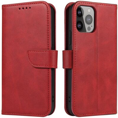 Hurtel Magnet Case, iPhone 15 Pro Max, červený Hurtel Magnet Case, iPhone 15 Pro Max, červený