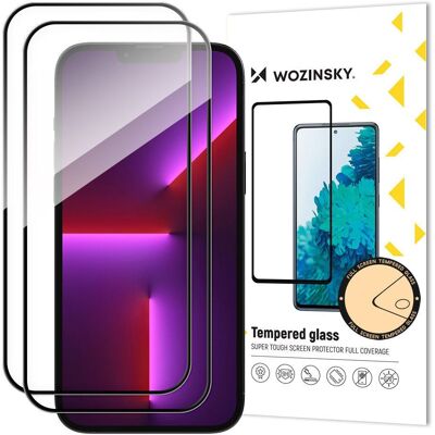 Wozinsky iPhone 15 Plus Celoplošná tvrzená skleněná ochrana - Černá Wozinsky iPhone 15 Plus Celoplošná tvrzená skleněná ochrana - Černá
