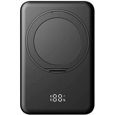 OEM UltraThin MagSafe Powerbanka 5000 mAh s otočným stojánkem, PD20W + 15W bezdrátově, černá OEM UltraThin MagSafe Powerbanka 5000 mAh s otočným stojánkem, PD20W + 15W bezdrátově, černá
