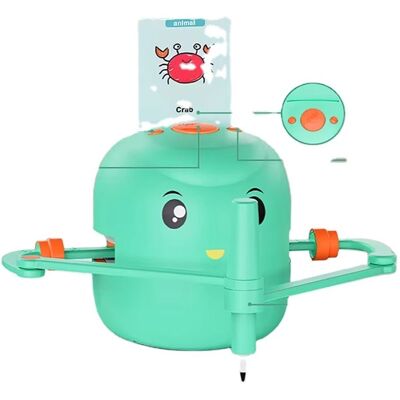 OEM Inteligentní interaktivní kreslící robot pro děti – výuková hračka s 100 kartami, automatickým kreslením a asistovaným učením, zelený OEM Inteligentní interaktivní kreslící robot pro děti – výuková hračka s 100 kartami, automatickým kreslením a asistovaným učením, zelený