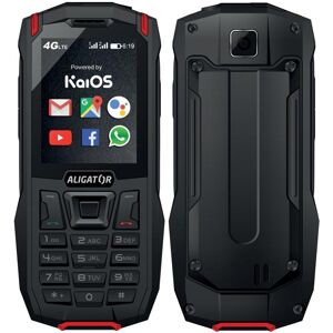 Aligator Mobilní telefon Aligator K50 eXtremo / 4 GB / černá / červená / ROZBALENO