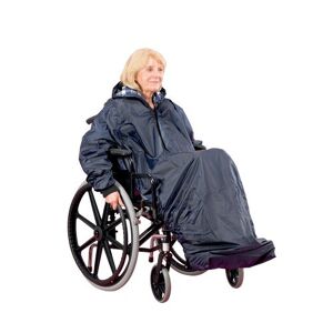 Patim Vodotěsný plášť Patim pro invalidní vozík s rukávy / modrá