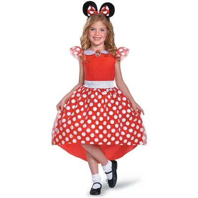 Červený kostým Minnie Mouse pro děti - Šaty a čelenka Červený kostým Minnie Mouse pro děti - Šaty a čelenka