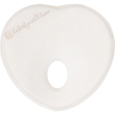 KikkaBoo Ergonomický polštářek z paměťové pěny Heart Airknit White KikkaBoo Ergonomický polštářek z paměťové pěny Heart Airknit White