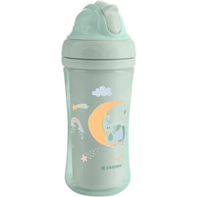 KikkaBoo Hrnek se silikonovým brčkem 220ml 8m+ Moony me Mint KikkaBoo Hrnek se silikonovým brčkem 220ml 8m+ Moony me Mint